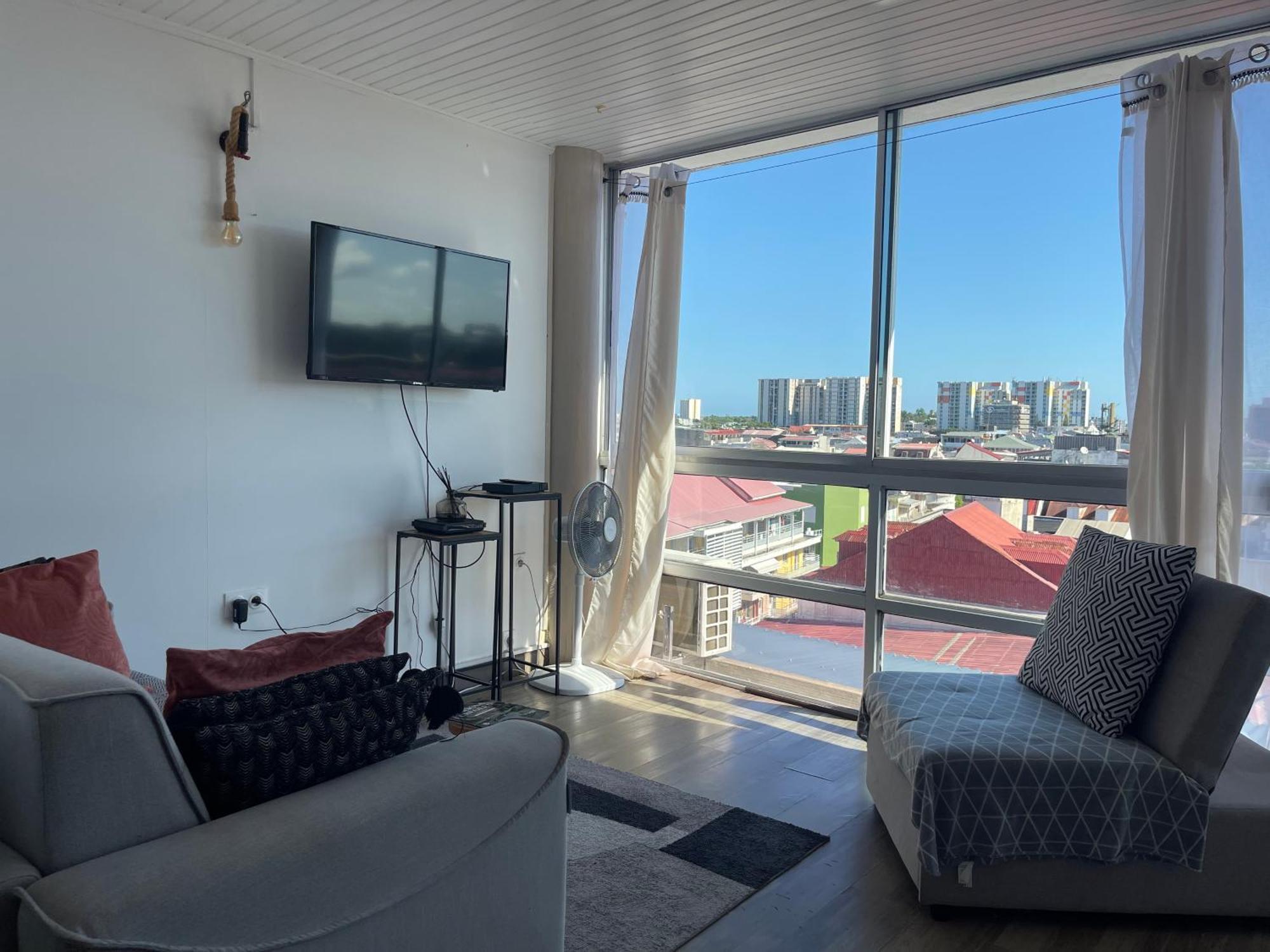 Penthouse 10 Min Port Croisiere Et Aeroport Appartement Pointe-à-Pitre Buitenkant foto